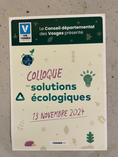 Participation au colloque organisé par le Conseil Départemental des Vosges